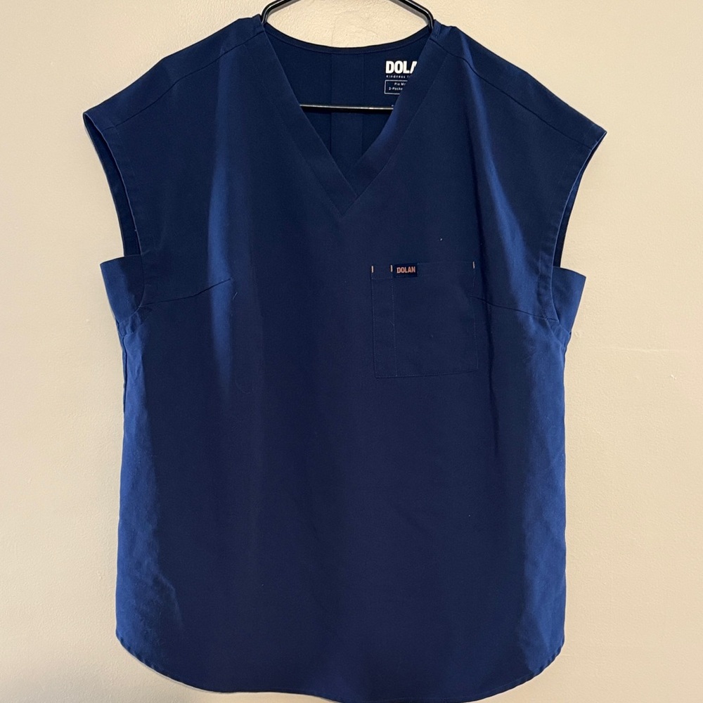 2 Navy Dolan Maternity Scrub tops Medium